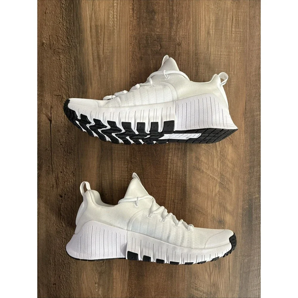 Nike Free Metcon 6 White Black Training Sneakers Men’s Size 10.5 FJ7127-101 New - Picture 2 of 7